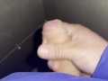 Masturbating at public train station at night, cum in a corner