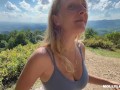 Risky Public Sex POV - Hiking makes me horny