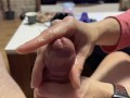 My step sis gives me a perfect handjob