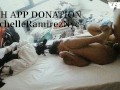 EBONY BLIND FOLD COSLPLAY BONDAGE CASTING ANAL HARDCORE SLIM SKINNY REDBONE