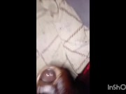 Hottest black cock gets real massage and oiled before cum shots