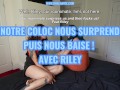 Notre coloc nous surprend puis nous baise!