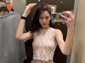 Petite Teen Luna Transparent Try-On - someone was spying on me in the fitting room??