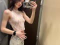 Petite Teen Luna Transparent Try-On - someone was spying on me in the fitting room??