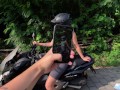 Fake Photographer Convinced Big-Ass Blonde On Bike To Fuck After Shoot - Cum Swallow