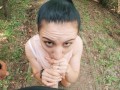 Risky Blowjob in Public Park