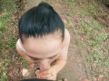Risky Blowjob in Public Park