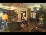 Ebony Teen has Real deep throat