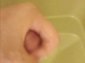 Cumming in the shower