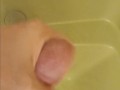 Cumming in the shower