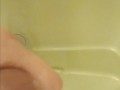Cumming in the shower