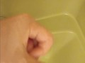 Cumming in the shower