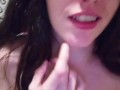 DIRTY TALK Solo Oral Fingering Gag Dildo Gagging for my Tinder Match on Snapchat PinkMoonLust Sub OF
