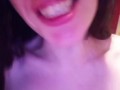DIRTY TALK Solo Oral Fingering Gag Dildo Gagging for my Tinder Match on Snapchat PinkMoonLust Sub OF