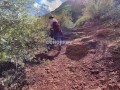 Ride him cowgirl public sex - Horny Hiking ft Molly Pills - POV 4K