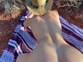 Ride him cowgirl public sex - Horny Hiking ft Molly Pills - POV 4K