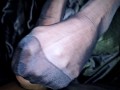 Cum in Nylon stockings,  Nylon Fetish, Cum in Soles