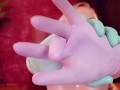 Nitrile and Latex Rubber GLOVES BlowJob Fetish! Arya Grander