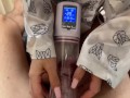 I pumped my slave's cock with a pump! And fucked his urethra!