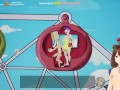 Fuckerman Lewd Park #2 - Fucking in a ferris wheel with a busty woman - Jazziuu - Gameplay