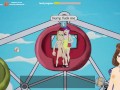 Fuckerman Lewd Park #2 - Fucking in a ferris wheel with a busty woman - Jazziuu - Gameplay