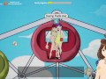 Fuckerman Lewd Park #2 - Fucking in a ferris wheel with a busty woman - Jazziuu - Gameplay