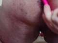 Cumshot from two vibrators