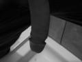 Taking a quick piss on the shower floor, with my semi hard cock