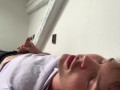 My roommates almost caught me masturbating