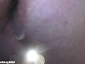 Close up rough fake pussy fucking with cum and loud moaning