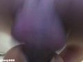Close up rough fake pussy fucking with cum and loud moaning