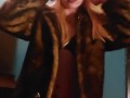 Petite Blonde Plays and Smokes in Furs fetish