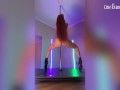 Pole Striptease in high heels