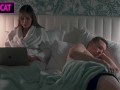 S2E5: Step mom helps to cum step son in share bed while working till get pussy creampie and facial