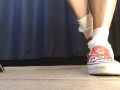 Ruffled White Socks Vans Flame Sneakers Shoeplay