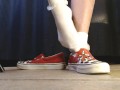Ruffled White Socks Vans Flame Sneakers Shoeplay