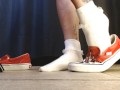 Ruffled White Socks Vans Flame Sneakers Shoeplay