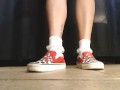 Ruffled White Socks Vans Flame Sneakers Shoeplay