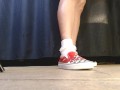 Ruffled White Socks Vans Flame Sneakers Shoeplay