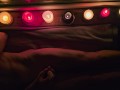 Sensual night masturbation with candles.