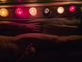 Sensual night masturbation with candles.