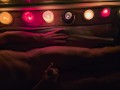 Sensual night masturbation with candles.