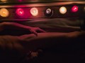 Sensual night masturbation with candles.