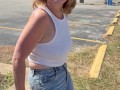 Publicly Soaking my Jeans, Walking Around Braless and Flashing