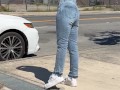 Publicly Soaking my Jeans, Walking Around Braless and Flashing