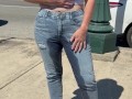 Publicly Soaking my Jeans, Walking Around Braless and Flashing