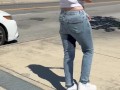 Publicly Soaking my Jeans, Walking Around Braless and Flashing