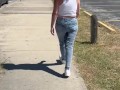 Publicly Soaking my Jeans, Walking Around Braless and Flashing