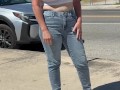 Publicly Soaking my Jeans, Walking Around Braless and Flashing