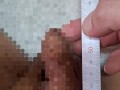 包茎チンポの大きさを図ったら...